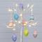 2ft. Pre-Lit Artificial Easter Twig Tree with Egg Ornaments and 24 Warm White LED Lights